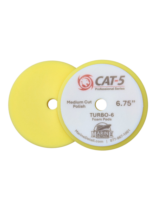 6.75" Turbo-6 Foam Pad (Medium Cut / Polish)