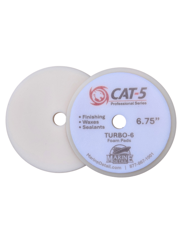 6.75" Turbo-6 Foam Pad (Finishing Polish / Waxes / Sealants)